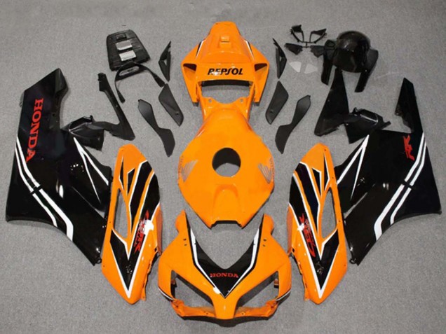 Compra Carenados Moto Honda CBR1000RR 2004-2005 - Naranja Blanco Negro Brillante Raya