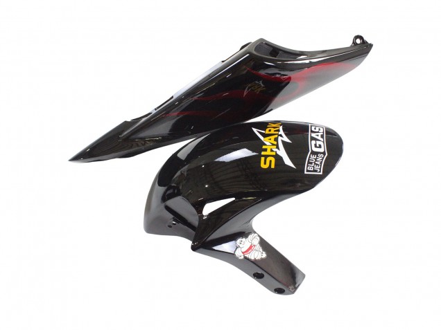 Compra Carenados Moto Honda CBR1000RR 2006-2007 - Negro Brillante Amarillo Rojo Llama