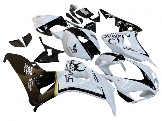 Compra Carenados Moto Honda CBR1000RR 2006-2007 - Blanco Negro Brillante Pramac