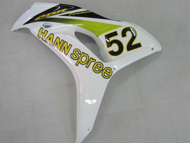Compra Carenados Moto Honda CBR1000RR 2006-2007 - Blanco Verde Negro Brillante Hannspree 52