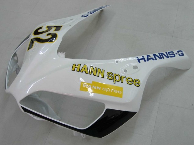 Compra Carenados Moto Honda CBR1000RR 2006-2007 - Blanco Verde Negro Brillante Hannspree 52