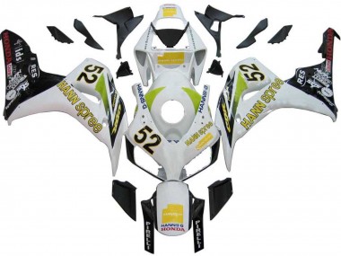 Compra Carenados Moto Honda CBR1000RR 2006-2007 - Blanco Verde Negro Brillante Hannspree 52