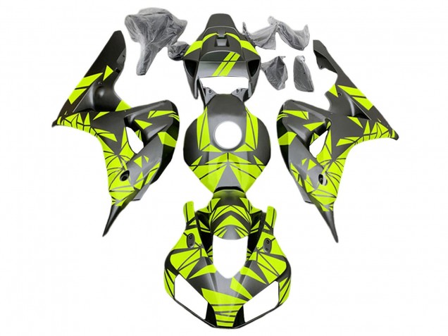 Compra Carenados Moto Honda CBR1000RR 2006-2007 - Fluorescent Verde Negro Mate