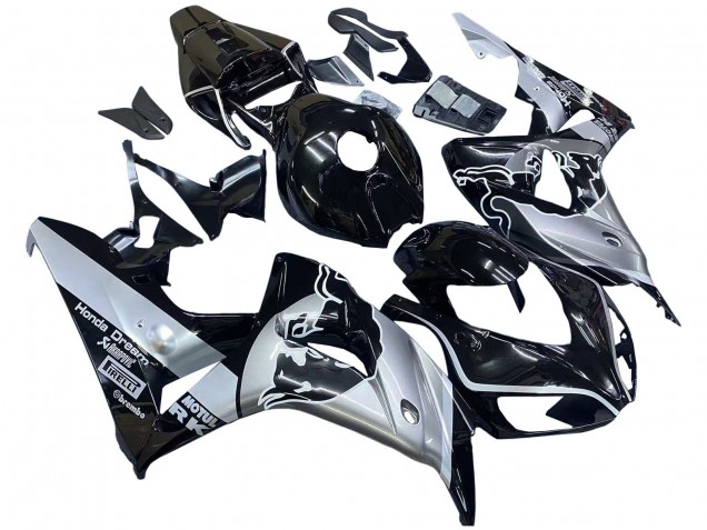 Compra Carenados Moto Honda CBR1000RR 2006-2007 - Plata Negro Brillante Rojo Bull