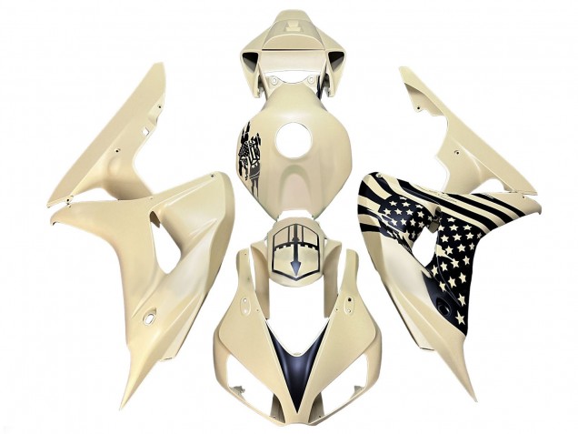 Compra Carenados Moto Honda CBR1000RR 2006-2007 - Crema Negro
