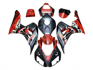 Compra Carenados Moto Honda CBR1000RR 2006-2007 - Rojo Negro Mate Monstruo Tiburón