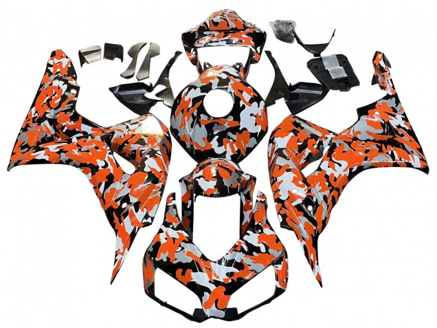Compra Carenados Moto Honda CBR1000RR 2006-2007 - Negro Naranja Plata Camouflage