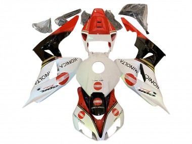 Compra Carenados Moto Honda CBR1000RR 2006-2007 - Blanco Rojo Negro Brillante Konica Minolta