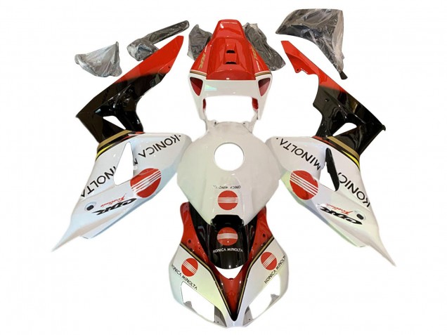 Compra Carenados Moto Honda CBR1000RR 2006-2007 - Blanco Rojo Negro Brillante Konica Minolta