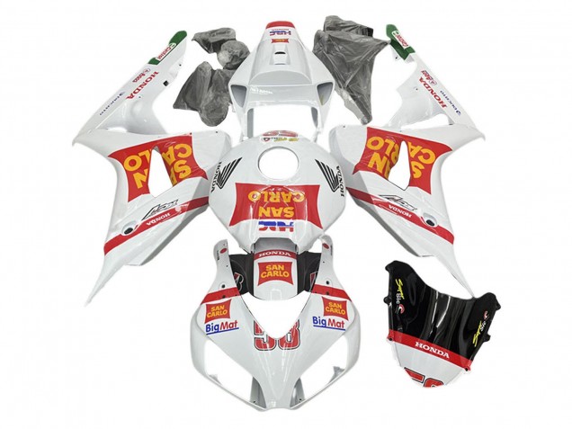 Compra Carenados Moto Honda CBR1000RR 2006-2007 - Blanco Rojo San Carlo