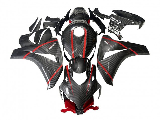 Compra Carenados Moto Honda CBR1000RR 2008-2011 - Negro FibraCarbono Rojo