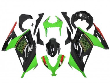 Compra Carenados Moto Kawasaki Ninja 300 EX300R 2013-2024 - Verde Rojo Negro Honeycomb