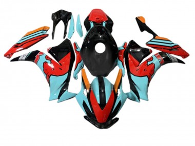 Compra Carenados Moto Honda CBR1000RR 2012-2016 - Rojo Azul Claro Negro Brillante