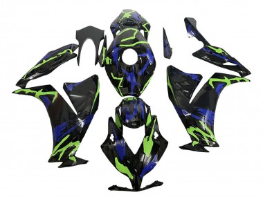 Compra Carenados Moto Honda CBR1000RR 2012-2016 - Verde Azul Negro Brillante
