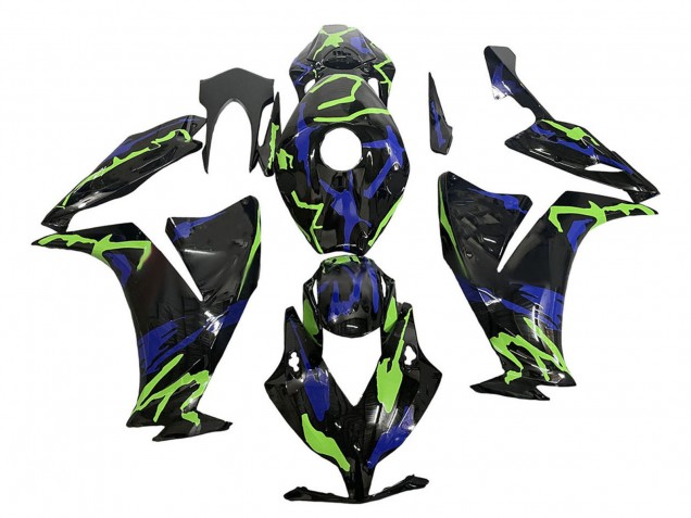 Compra Carenados Moto Honda CBR1000RR 2012-2016 - Verde Azul Negro Brillante