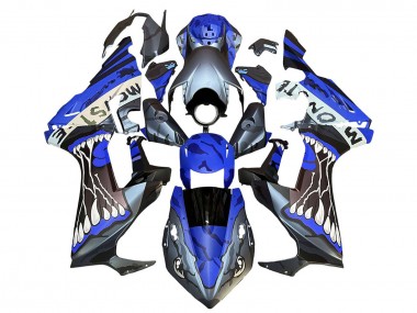 Compra Carenados Moto Honda CBR1000RR 2017-2023 - Azul Gris Negro Brillante Monstruo