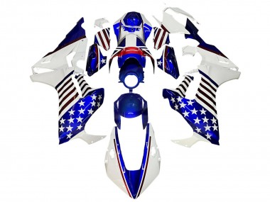Compra Carenados Moto Honda CBR1000RR 2017-2023 - Blanco Azul Rojo Estrella