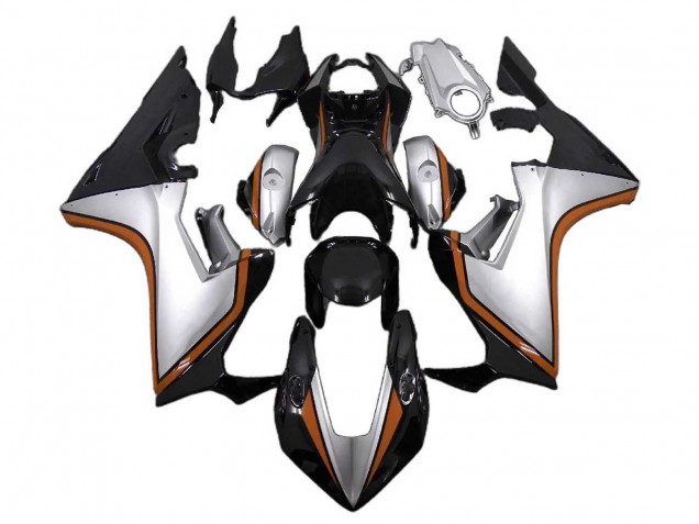 Compra Carenados Moto Honda CBR1000RR 2017-2023 - Plata Naranja Negro Brillante