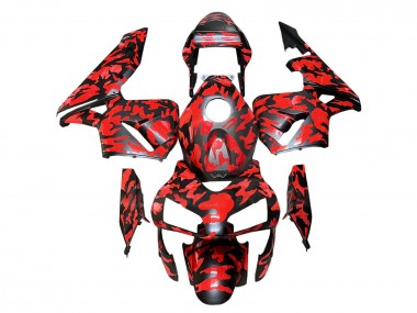 Compra Carenados Moto Honda CBR600RR 2003-2004 - Negro Rojo Gris Camouflage