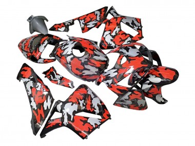 Compra Carenados Moto Honda CBR600RR 2005-2006 - Negro Rojo Gris Camouflage