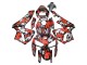 Compra Carenados Moto Honda CBR600RR 2005-2006 - Negro Rojo Gris Camouflage