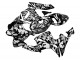 Compra Carenados Moto Honda CBR600RR 2005-2006 - Negro Blanco Gris Camouflage