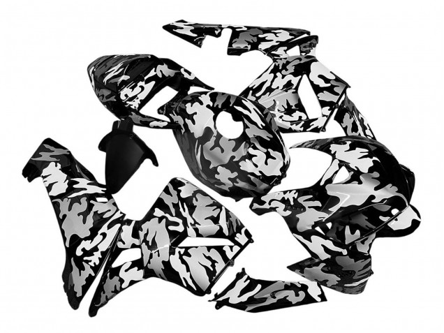 Compra Carenados Moto Honda CBR600RR 2005-2006 - Negro Blanco Gris Camouflage
