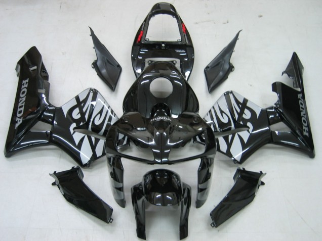 Compra Carenados Moto Honda CBR600RR 2005-2006 - Negro Brillante Gris Llama