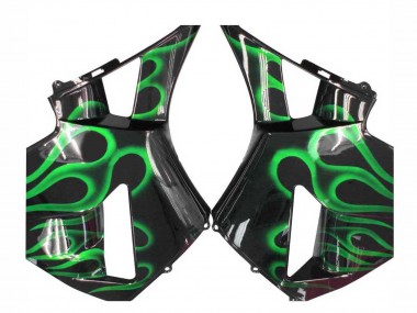 Compra Carenados Moto Honda CBR600RR 2005-2006 - Negro Brillante Verde Llama