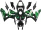 Compra Carenados Moto Honda CBR600RR 2005-2006 - Negro Brillante Verde Llama