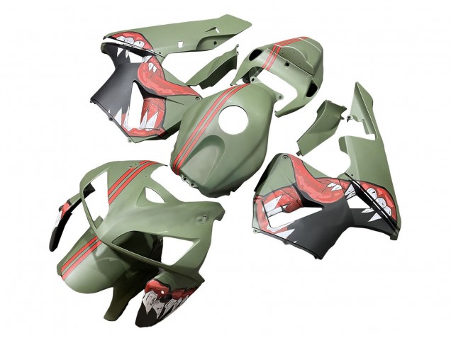 Compra Carenados Moto Honda CBR600RR 2005-2006 - Verde Rojo Tiburón
