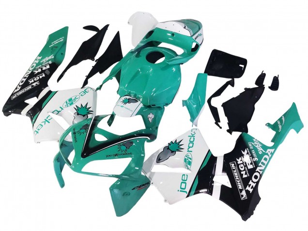 Compra Carenados Moto Honda CBR600RR 2005-2006 - Verde Claro Blanco Negro Brillante Joe Rocket