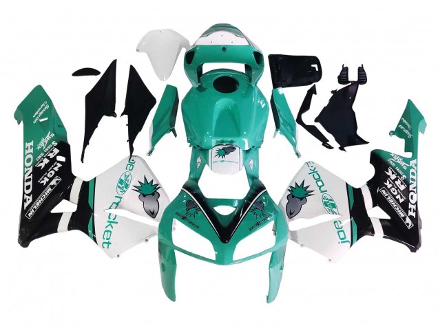 Compra Carenados Moto Honda CBR600RR 2005-2006 - Verde Claro Blanco Negro Brillante Joe Rocket