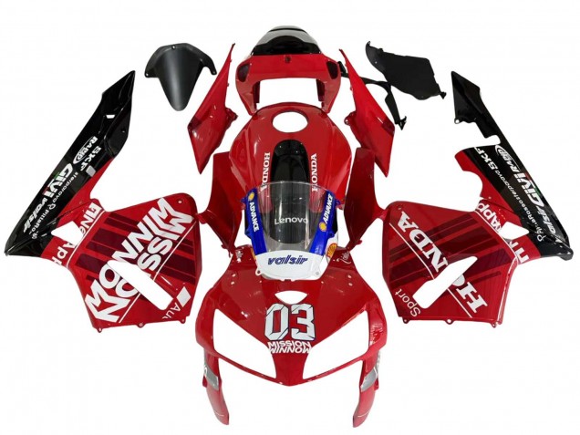 Compra Carenados Moto Honda CBR600RR 2005-2006 - Rojo Negro Valsir 03
