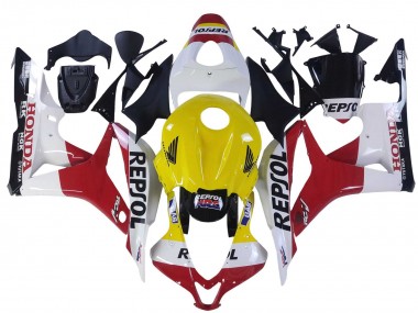Compra Carenados Moto Honda CBR600RR 2007-2008 - Blanco Amarillo Rojo Repsol HRC