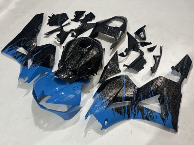 Compra Carenados Moto Honda CBR600RR 2009-2012 - Negro Falsificado FibraCarbono Azul