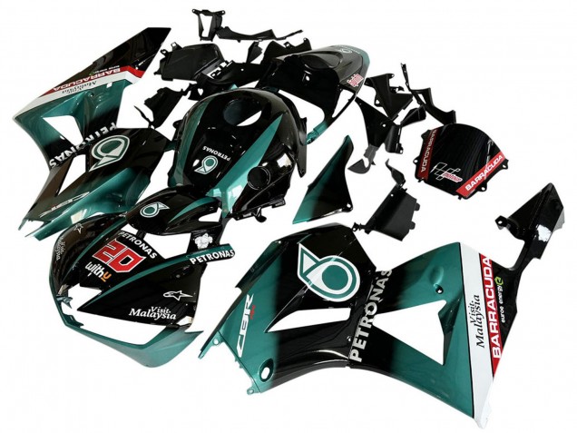 Compra Carenado Moto Honda CBR600RR 2013-2023 - Azul Verdoso Negro Brillante Petronas 20