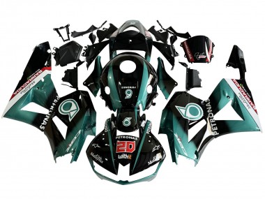 Compra Carenado Moto Honda CBR600RR 2013-2023 - Azul Verdoso Negro Brillante Petronas 20