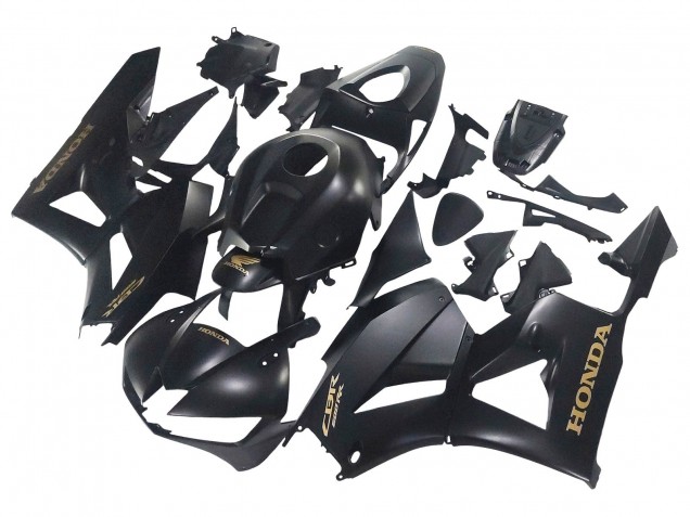 Compra Carenados Moto Honda CBR600RR 2013-2023 - Negro Mate Oro Calcomanías