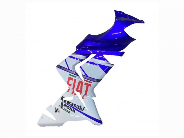Compra Carenados Moto Kawasaki ZX10R 2004-2005 - Azul Brillante Blanco Fiat Motul