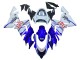 Compra Carenados Moto Kawasaki ZX10R 2004-2005 - Azul Brillante Blanco Fiat Motul