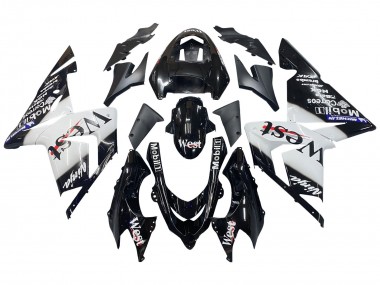 Compra Carenados Moto Kawasaki ZX10R 2004-2005 - Blanco Negro West Ninja