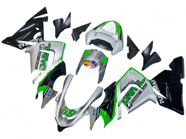 Compra Carenados Moto Kawasaki ZX10R 2004-2005 - Verde Plata Negro 69