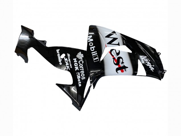 Compra Carenados Moto Kawasaki ZX10R 2006-2007 - Negro Brillante Blanco West