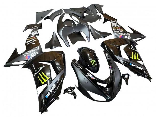 Compra Carenados Moto Kawasaki ZX10R 2006-2007 - Gris Amarillo Negro Brillante Monstruo Elf