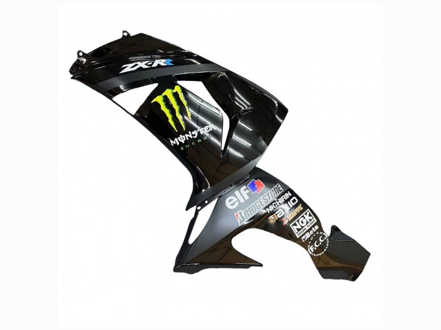 Compra Carenados Moto Kawasaki ZX10R 2006-2007 - Gris Amarillo Negro Brillante Monstruo Elf