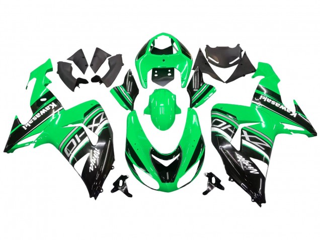 Compra Kits Carenado Moto Kawasaki ZX10R 2006-2007 - Verde Blanco Negro
