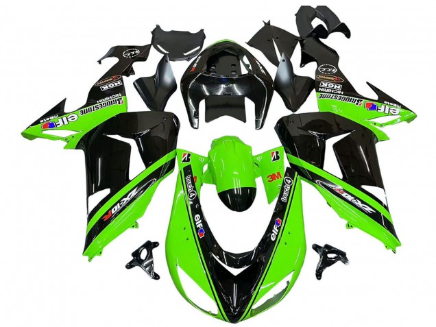 Compra Carenados Moto Kawasaki ZX10R 2006-2007 - Verde Negro Elf Touch4 3M