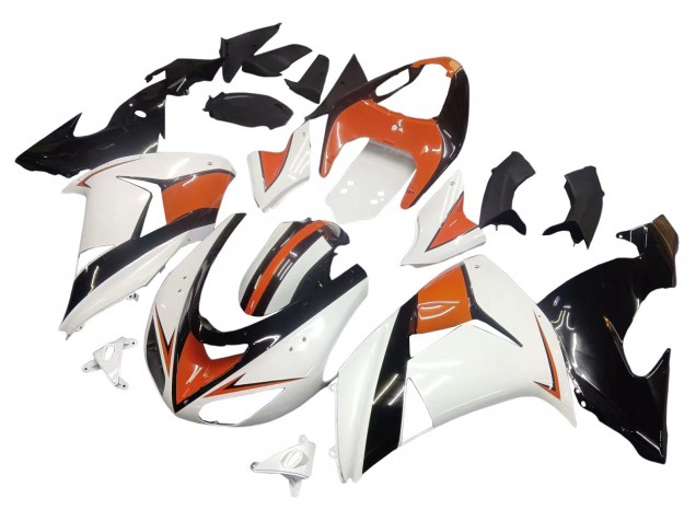 Compra Carenados Moto Kawasaki ZX10R 2006-2007 - Blanco Naranja Negro