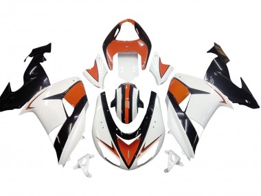 Compra Carenados Moto Kawasaki ZX10R 2006-2007 - Blanco Naranja Negro